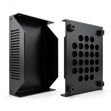 Custom Made Aluminum Sheet Metal Equipment Shell Industrial Bracket Chassis 1.0-3.0mm Thickness OEM ODM