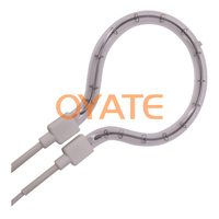 Tube chauffant halogène circulaire personnalisé, lampe chauffante infrarouge pour le séchage, le durcissement et le traitement thermique