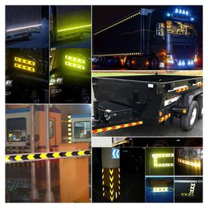 Màu đỏ trắng phản chiếu an toàn cảnh báo băng cho xe tải conspicuity dính phản chiếu vật liệu phản chiếu sticker cho xe - Product Image 5