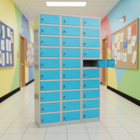 Armoires de rangement en métal multi-portes Armoires en métal pour salle de sport/maison/bureau industriel