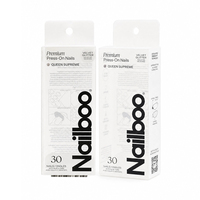 Scatola per Confezionamento Unghie Finte Professionali in PET, Design Laser Arancione, Espositore da Appendere per Vendita al Dettaglio, Custodia Protettiva Resistente