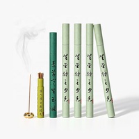 Tube en papier cylindrique rond pour bâtonnets d'encens, biodégradable, de haute qualité, avec logo personnalisé imprimé, parfum naturel, diamètre mini.