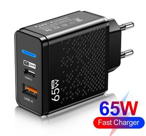 Cargador de Teléfono Móvil LED USB+PD Tipo-C, Cargador de Carga Rápida Multi-Puerto para Viajes en EE. UU., Reino Unido y la UE - Product Image 4