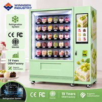 Mesin Vending Pendingin Pintar Winnsen dengan Lift untuk Pajangan Kue Toko Kue