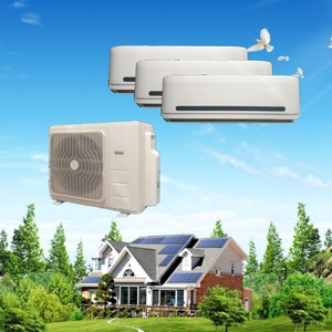 Climatiseur solaire hybride multi-zones 9000Btu 12000Btu 18000Btu 24000Btu 36000Btu Système Split Solaire 2 Zones Multi-Split - Product Image 2