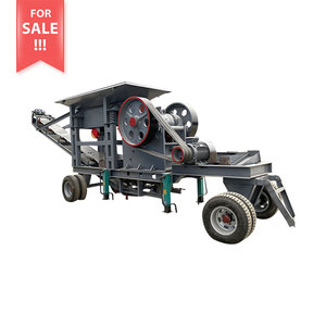 Concasseur à mâchoires portable de 1 à 5 tonnes, alimenté au diesel, PE 150x250, mini concasseur de pierres pour la construction, roulement de moteur - Product Image 6