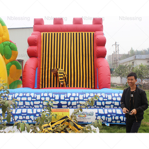 Outdoor Sport <b>Game</b> <b>Inflatable</b> Wall Jumping Sticky Climbing 2 Stick Suits PVC Customized Color Commercial <b>Inflatable</b> Outdoor Velc - Product Image 3