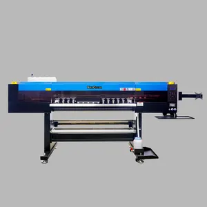 Printer dan pemotong bubuk I3200 DTF, cairan pembersih tinta 60cm dtf kepala 2 kepala