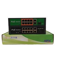 Commutateur PoE non géré ANPA OEM/ODM 48V 8 ports 10/100 Mbps Ethernet RJ45 8+2 Uplink Gigabit +1 SFP avec fonction QoS pour CCTV 1038KE