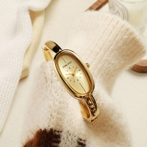 Nouvelle montre élégante de luxe pour femmes, bracelet en alliage, cadran analogique, 30 mm, ovale, étanche, <span class=keywords><strong>quartz</strong></span>, montre pour femmes - Product Image 1