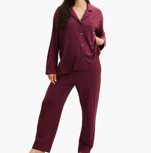 <span class=keywords><strong>Ensemble</strong></span> de pyjamas de maternité et d'allaitement personnalisés à taille élastique, ensembles de vêtements de détente post-partum pour femmes, vêtements de nuit en modal pour la <span class=keywords><strong>grossesse</strong></span> et l'allaitement - Product Image 2