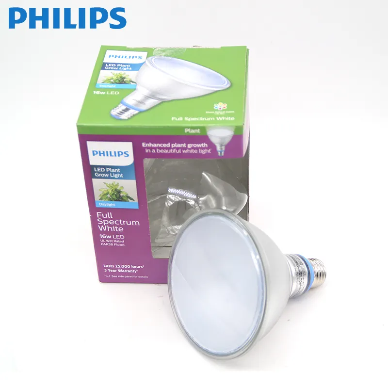Разноцветный светодиодный светильник Philips с защитой от кражи, лампа полного спектра для выращивания орхидеи, цветов, цветов, имитация солнца, растений