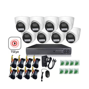 ระบบกล้องวงจรปิด TSEye 8CH AHD แบบอนาล็อก ความละเอียด 5MP รูปทรงโดม พร้อมชุด XVR รองรับการมองเห็นในเวลากลางคืนแบบสีเต็มรูปแบบ และระบบตรวจจับความเคลื่อนไหว - Product Image 1