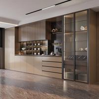 Meuble buffet silencieux à fermeture douce, sans bruit de choc, pour dîner en famille tard dans la nuit, avec espace de rangement