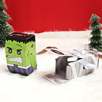 Boîtes cadeaux de bonbons d'Halloween Xiyu - Boîtes vides créatives et mignonnes de style coréen pour petits cadeaux de fêtes, emballage festif