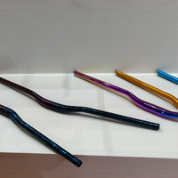 Guidon de vélo en alliage d'aluminium pour VTT et vélo de route, usiné CNC, léger, antidérapant