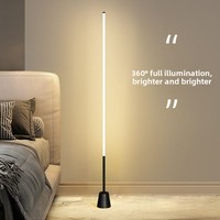 Lampadaire LED moderne et minimaliste en PVC pour salon, chambre à coucher, chevet, protection des yeux, hauteur réglable, abat-jour en fer