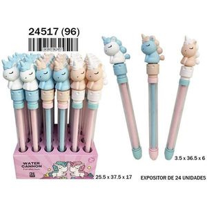 Pistola ad acqua a forma di testa di unicorno 37 cm, gioco da spiaggia per bambini, divertimento garantito - Product Image 1