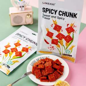 LAKEXIXI Série Naturelle Vente Chaude Snacks à la Saveur Super Épicée Halal Végétaliens Grain de Blé Texture Semi-Molle Latiao <span class=keywords><strong>Snack</strong></span> Chinois - Product Image 4