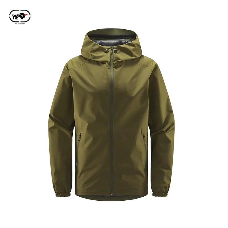 Customized Hot Selling Men's Army Green Jacket Men's Waterproof Jacket Outdoor Men's Jacket