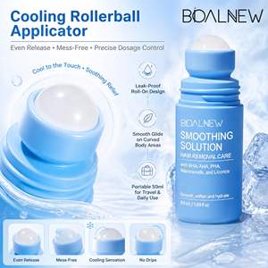 Solution dépilatoire corporelle lissante ODM/OEM avec roll-on à l'huile essentielle <span class=keywords><strong>de</strong></span> réglisse et sérum anti-poils incarnés aux AHA/BHA/PHA - Product Image 4