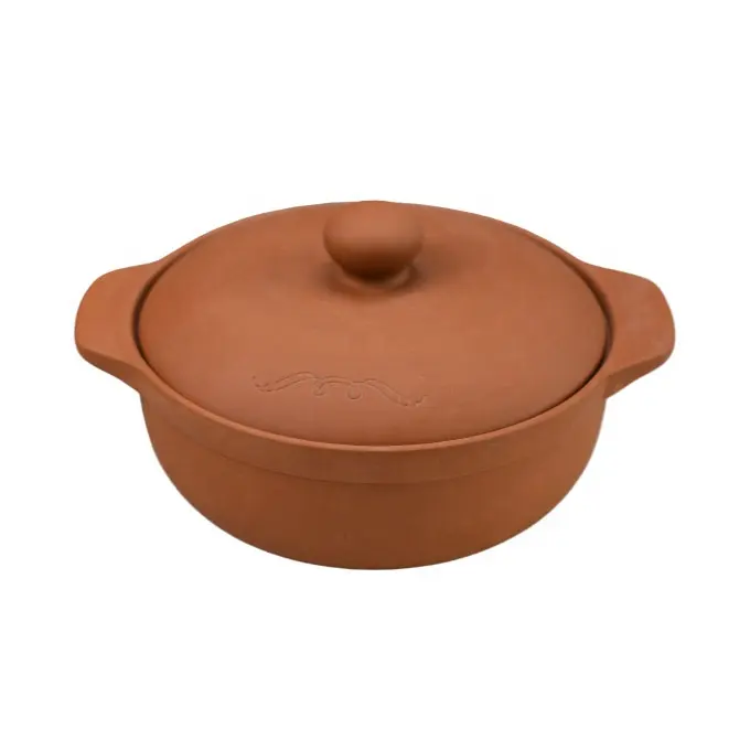 Pot à soupe en céramique à personnaliser, pot de cuisson en argile de qualité supérieure avec poignée et couvercle