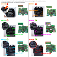 EXtremeRate pour manette PS5 BDM-040/BDM-050/060 Kit complet de boutons à clic V2, boutons d'épaule, de face et D-pad