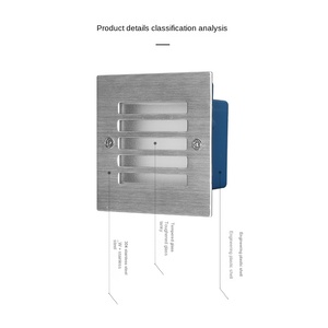 Cầu thang thang dẫn ánh sáng chân nhúng ngoài trời không thấm nước bước bước bề mặt cài đặt lối đi góc ánh sáng - Product Image 3