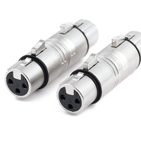 Hot 3 broches XLR femelle à femelle Audio Microphone adaptateur micro 3Pin Xlr Extension connecteur convertisseur