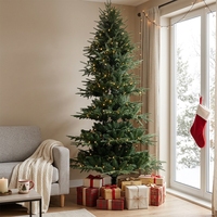 Sapin de Noël artificiel en PVC ignifuge pour décoration intérieure, idéal pour centres commerciaux, maisons et créer une ambiance festive, ornement de centre de table.