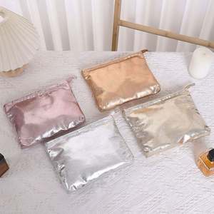 Sac de maquillage de voyage personnalisé avec logo, organiseur de cosmétiques mignon, grande capacité, trousses de toilette, petite pochette pour cadeau - Product Image 2