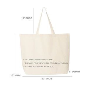 Custom Logo Plain <b>Long</b> Handle Printed Blank Cotton Eco-friendly Canvas Shopping Handbags Tote <b>Bag</b> for Women - Product Image 4