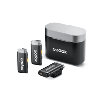 Microphone à condensateur sans fil Godox WEC-S 2,4 GHz avec écran LED, boîtier métallique Type C, batterie intégrée pour les appareils photo Sony et les mobiles