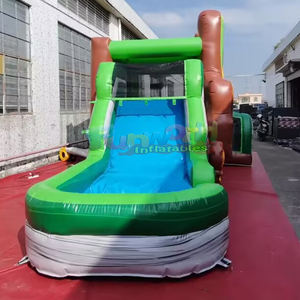 Tobogán inflable de jungla para fiestas infantiles al aire libre y castillo inflable comercial con zona de saltos. - Product Image 3