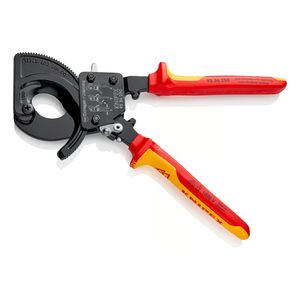 Knipex ratchet rack and <b>pinion</b> cable <b>cutter</b> with insulated handle, 250 mm - Product Image 2