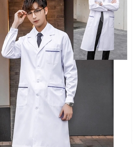 Divisa Ospedaliera Personalizzata all'Ingrosso, <span class=keywords><strong>Camice</strong></span> Bianco Sottile, Abbigliamento per Medici, Infermieri, Dentisti, Estetisti e Laboratori - Product Image 4