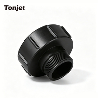 Adaptor Reducer PP IBC S100x8 Female ke S60x6 Male dengan Seal Gasket Pra-Rakit untuk Konversi Ukuran Port Tangki IBC