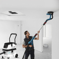 Lijadora de paneles de yeso con aspiradora ciclónica de mochila, colector de polvo de clase M de alta resistencia para decoración exterior, limpieza y construcción