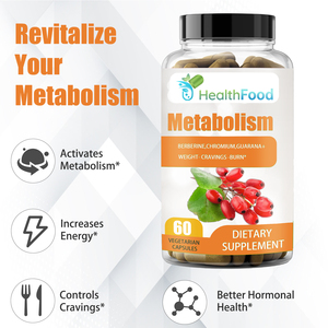 Factory Customization Organic <b>Metabolism</b> Capsules Boost <b>Metabolism</b> Incrtease Energy Herbal Supplement Weight Loss Capsules - Product Image 6