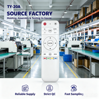 Télécommande à code fixe antichoc KEYUAN TY-20A à 4 boutons avec portée de 20 m et piles AAA