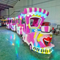 Mini-train électrique sans rail pour enfants en forme d'animal, en fibre de verre