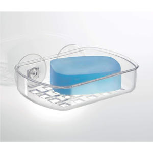 Porte-savon en barre en plastique transparent personnalisé en acrylique avec ventouses - Product Image 3