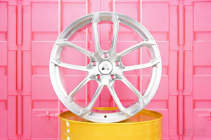 Jantes en alliage forgé de 19-20 pouces |   Noir brossé, JWL/VIA haute résistance, usiné CNC pour voitures de sport, aucune modification requise - Product Image 2