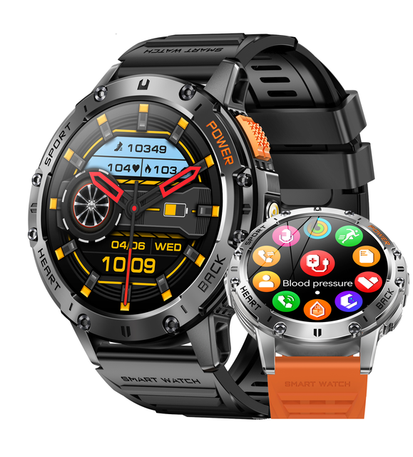K65 Health Men Business Sport Music Play Round Reloj Inteligente 2024 Original Ultra Amoled Smart Watch With BT Calling
