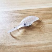 R-8233 supérieur droit 90mm 10g gros plongée profonde manivelle appâts leurre corps blancs appâts longue lèvre non peint leurre appâts en plastique dur