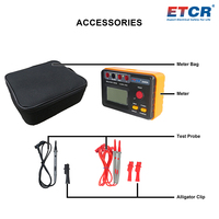 ETCR EM3440A 1000V  0.25MΩ-10GΩ Alat Uji Resistansi Isolasi Digital Megohmmeter Voltmeter Tinggi Penguji Kontinuitas