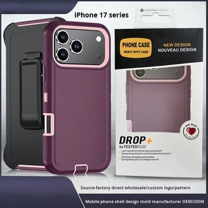3 en 1 360 Antichoc Defender Noir Ceinture Clip Téléphone étui pour <span class=keywords><strong>iphone</strong></span> 17 16 15 14 <span class=keywords><strong>13</strong></span> 360 Rotation Béquille Combo Fundas Forros - Product Image 3