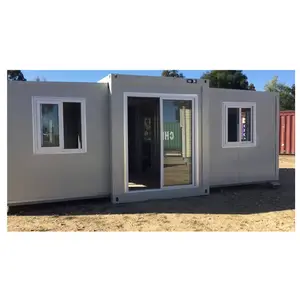 foldable folding Cheap Prefab Wooden Bungalow Two three 2 3 4 5 6 Bedroom Expandable shipping Container office kit home House