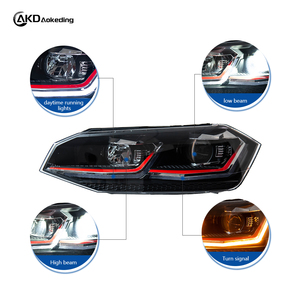 Faro Delantero para Automóvil, Estilo Polo, Lente de Proyector LED, 2017-2021, Vento <span class=keywords><strong>Virtus</strong></span>, Señal Dinámica DRL, Accesorio Automotriz - Product Image 4