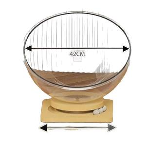 Cápsula espacial de acrílico transparente Casa de gato Nido de madera Cama Juguete 3 Bola pequeña Verano Muebles interactivos para mascotas Venta al por mayor Nuevo gato - Product Image 1